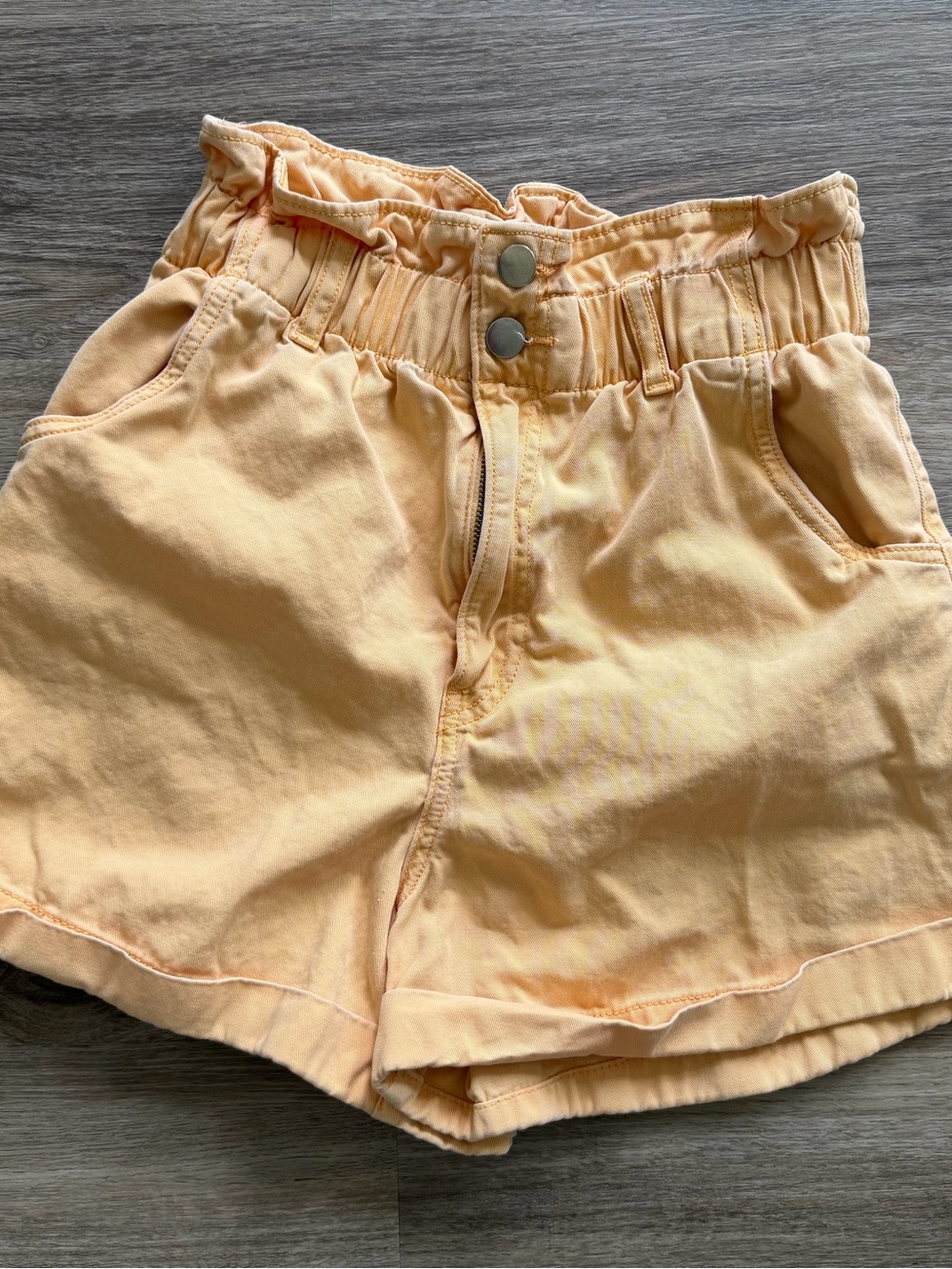 H&M High Waist Paperbag Shorts